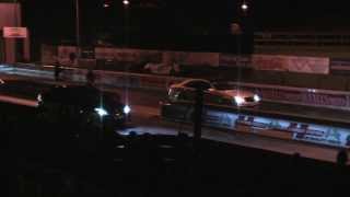 09 C63 AMG vs 08 E420 CDI  18 mile dragrace [upl. by Eibob]