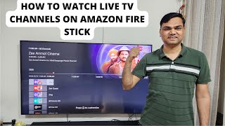 Hindi How to watch live tv on amazon fire tv stick  how to get live tv on firestick  TV Guide [upl. by Anemaj]