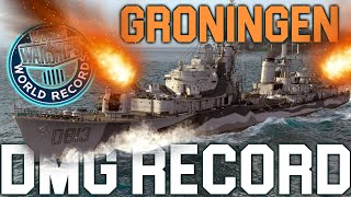 Destroyer Groningen Damage Record  WOWS [upl. by Yerhpmuh]