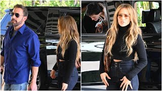 Jennifer Lopez and Ben Affleck seen kissing holding hands during brunch with kids amid divorce [upl. by Coats550]