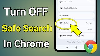 Google Chrome Safe Search  Safe Search Mode Kaise Band Kare [upl. by Yentterb575]