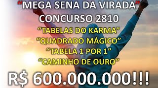 MEGA SENA DA VIRADA Concurso 2810  4 Excelentes Métodos para a Mega Sena [upl. by Ninos]