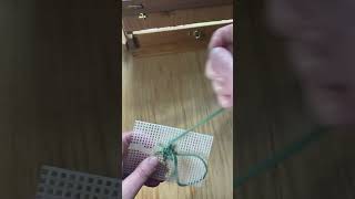 Plastic Canvas Basics Woven Wheel Stitch Video By CottageCreatrix [upl. by Eisyak]