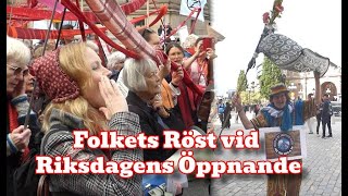 FOLKETS RÖST  vid RIKSDAGENS ÖPPNANDE 10 September 2024 [upl. by Anohs9]