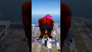 Bike race between purple hulk and green hulk 👿👿viralshortstrendingyoutubeflawking [upl. by Bethany217]