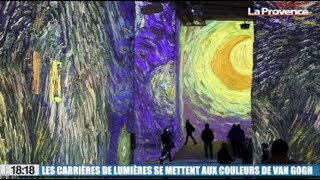 Le 1818  découvrez lexposition Van Gogh dans les Carrières de lumières des BauxdeProvence [upl. by Olodort998]