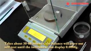 Calibration of electronic balance [upl. by Sitof]