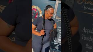 Two feed in braids viralvideo hairstyles youtubeshorts foryou youtube hairstyle subscribe [upl. by Nanreh]