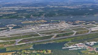 Malpensa Airport MXP Lombardy Italy Fly Over 4K [upl. by Omura]