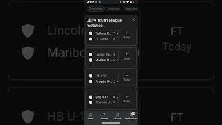 UEFA Youth League Football Scores uefayouthleague [upl. by Oirevas]