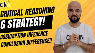 Critical Reasoning G Strategy Assumption Inference Conclusion Difference [upl. by Alyek]