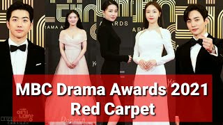 MBC Drama Awards 2021 Red Carpet [upl. by Ecirtel]