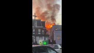 Fire engulfs Hagerstown apartment building [upl. by Ordnagela]