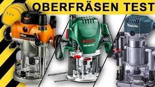 OBERFRÄSEN TEST  Bosch Makita amp Triton Oberfräse  Vergleich amp Infos [upl. by Avera807]