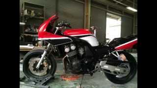 ヤマハ FZ400 4yr 逆カラーバージョン製作編 元色シルバーだよ。YAMAHA used bike [upl. by Orose]