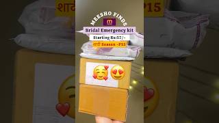 Meesho Bridal Emergency Kit  wedding essentials  Rs57😍meeshofinds unboxing shorts [upl. by Nitsrek]