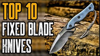 TOP 10 Best Fixed Blade Knives 2020  Survival Fixed Blades [upl. by Aneehsak]