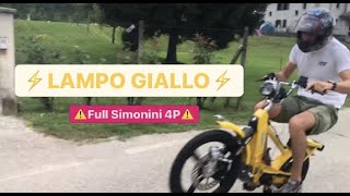 ⚡LAMPO GIALLO⚡ FULL SIMONINI 4P PIAGGIO CIAO [upl. by Bores]