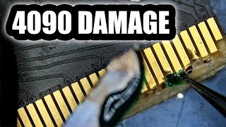 4090 Graphics card PCIE Connector Pin damage Repair [upl. by Dwain845]