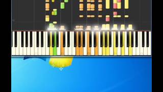 Elvis Presley Teddy Bear Piano tutorial by Synthesia [upl. by Norword445]