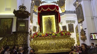 Salida Procesion San Judas Tadeo Templo Merced 22102023 Guatemala [upl. by Llevad]