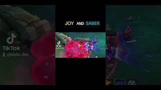 This leonin 🗿 mobilelegends mlbb memes saber joy duo [upl. by Putscher]