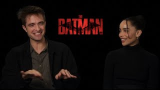 THE BATMAN interviews  Robert Pattinson Zoë Kravitz Farrell Paul Dano Wright Turturro Reeves [upl. by Notyal]