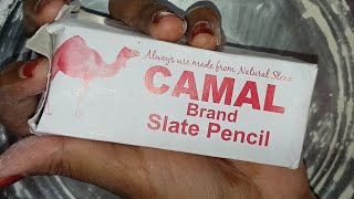 CAMEL BRAND🐪 SLATE PENCIL CLEANINGPOWDERY CRUNCH [upl. by Pazia160]