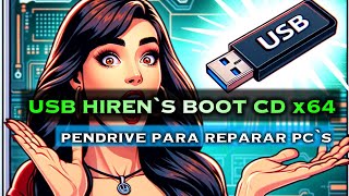 Cómo Crear USB de Hirens Boot CD PE x64 2024 ¡Arranca y Repara tu PC [upl. by Ainoet]