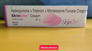 Skinlite cream hydroquinone tretinoin mometasone [upl. by Enner]