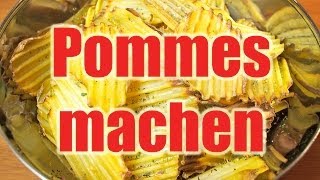 Pommes selber machen im Backofen Ohne Fett amp Vegan VEGAN [upl. by Nasar]