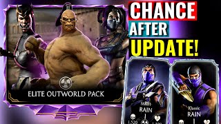 MK Mobile Elite Outworld Pack Opening Can We Get MK11 or Klassic Rain After Update [upl. by Eremaj]