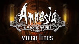 Amnesia A Machine For Pigs Voice Lines With Subs [upl. by Llerihs]