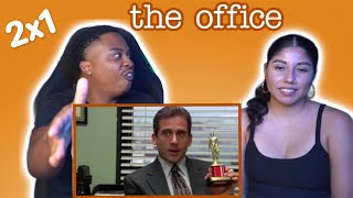 THE OFFICE 2x1 The Dundies  REACTION [upl. by Tserrof718]