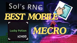 SOLS RNG BEST and EASIEST MACRO on MOBILE [upl. by Jen]