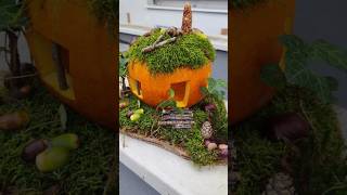 Jesenný tekvicový domčekAutumn pumpkin house pumpkinhouse diy tekvica fairytale [upl. by Aloisia]