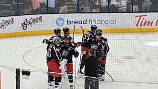 Blue Jackets win vs Leafs 1022 [upl. by Flight]