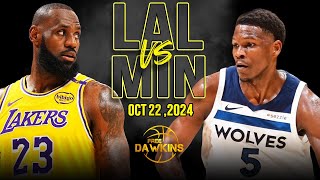 Los Angeles Lakers vs Minnesota Timberwolves Full Game Highlights  October 22 2024  FreeDawkins [upl. by Celia573]