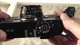 Minolta CLE 35mm Rangefinder Film Camera Review  Overview [upl. by Lleze]