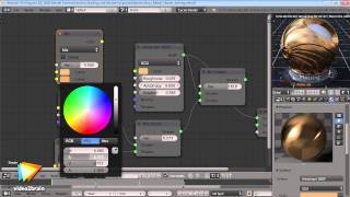 Blender Fotoreal Shading und Rendering Tutorial Basiskomp des MetallShaders video2braincom [upl. by Aieka]