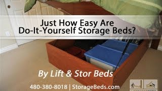 Just How Easy Are DoItYourself Storage Beds From Lift amp Stor Beds [upl. by Euqinim]