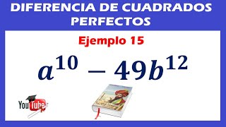 Diferencia de Cuadrados Factorización  Ejercicio 15 [upl. by Eelyme]