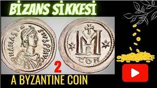 I Anastasius Sikkesi Bizans  A coin of Anastasius I Dicorus Byzantine [upl. by Itnahsa]