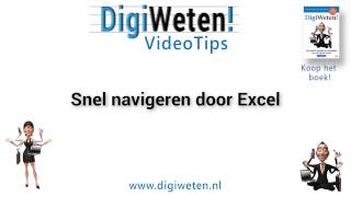 Office Excel  Snel navigeren door Excel  DigiWeten tips [upl. by Sky]