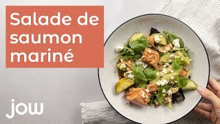 Recette de la salade de saumon mariné [upl. by Boser861]