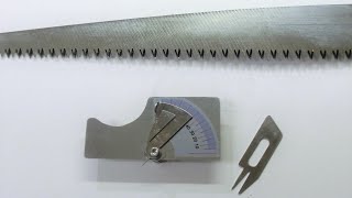 鋸刃の角度測定器 Saw blade angle measuring instrument [upl. by Anileda]