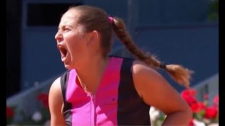 OSTAPENKO SCREAMS AT JABEURS HUSBAND IN 2ND SET MADRID OPEN R16 APRIL 29 2024 [upl. by Indys]