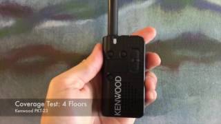 COVERAGE COMPARISON TEST Motorola CLS1110  CLS1410 vs Kenwood PKT23 [upl. by Shandeigh174]