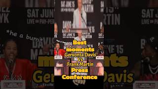 Gervonta “Tank” Davis vs Frank Martin Press Conference HEATED MOMENTS gervontadavis boxing [upl. by Adnilreh307]