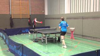 TTSpezial  Angriff vs Abwehr  HD Erik Rosenberg vs Boris Rosenberg Tischtennis iphone4s [upl. by Travers832]